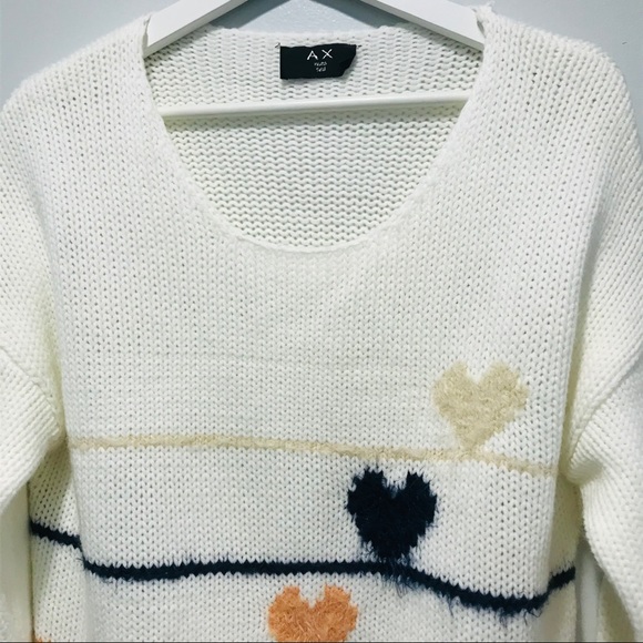 AX Paris knit heart oversized slouchy sweater - Picture 10 of 11